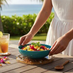 Seaside Serenity: Retro Acrylic Trivet Showcasing Florida's Coastal Wonders